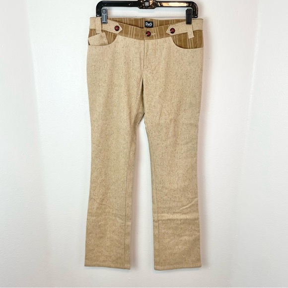Dolce & Gabbana Wool Tweed Trousers 27